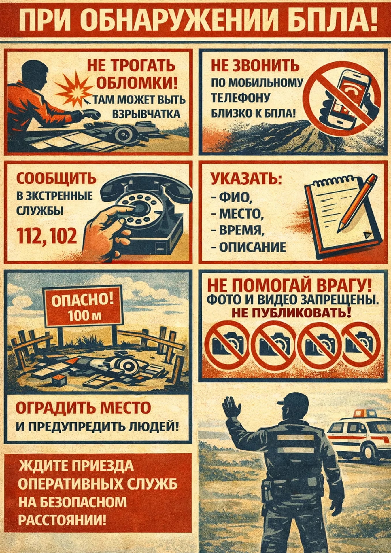 БПЛА меры предосторожности